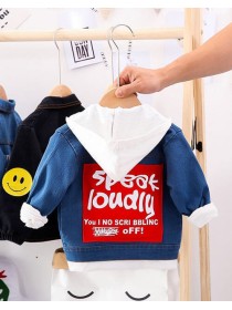 Дитяча куртка джінсовку з капюшоном